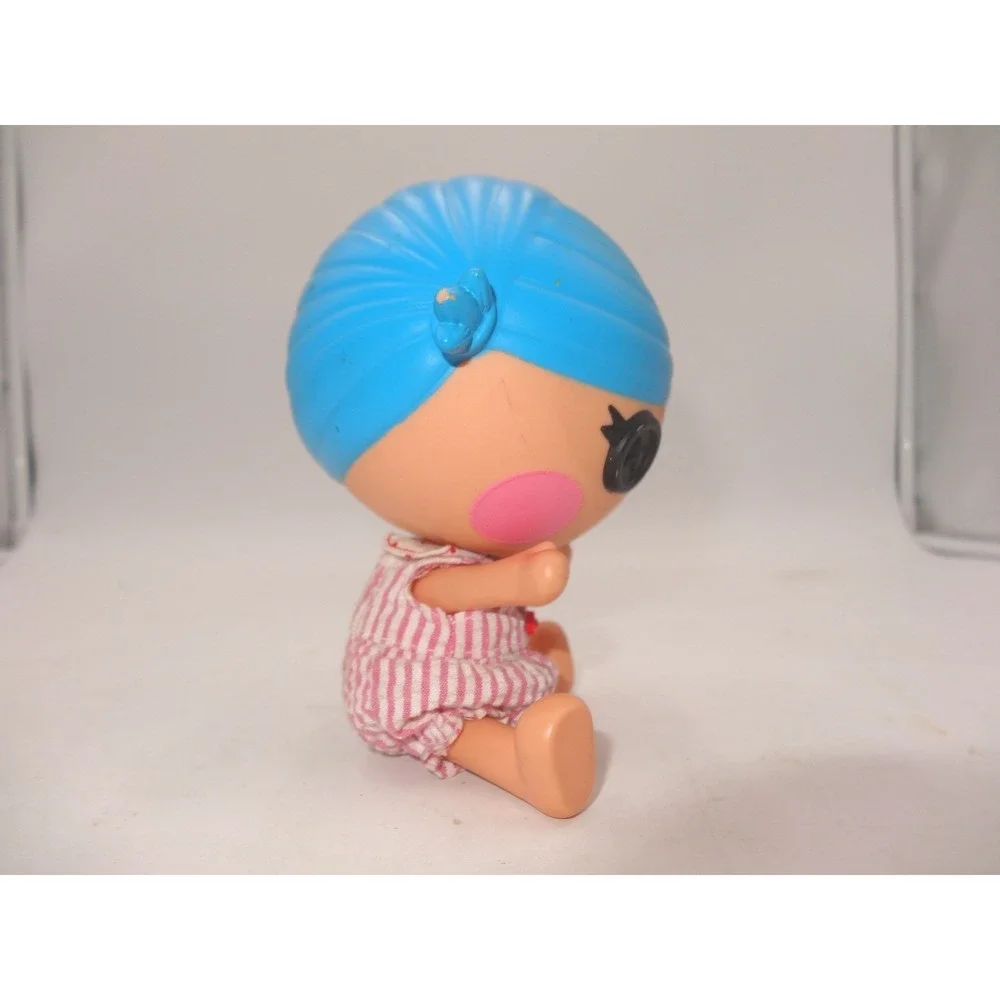 Lalaloopsy‎ Littles Patient Stumbles Bumps N Bruises Doll Blue Hair Pink Stripes